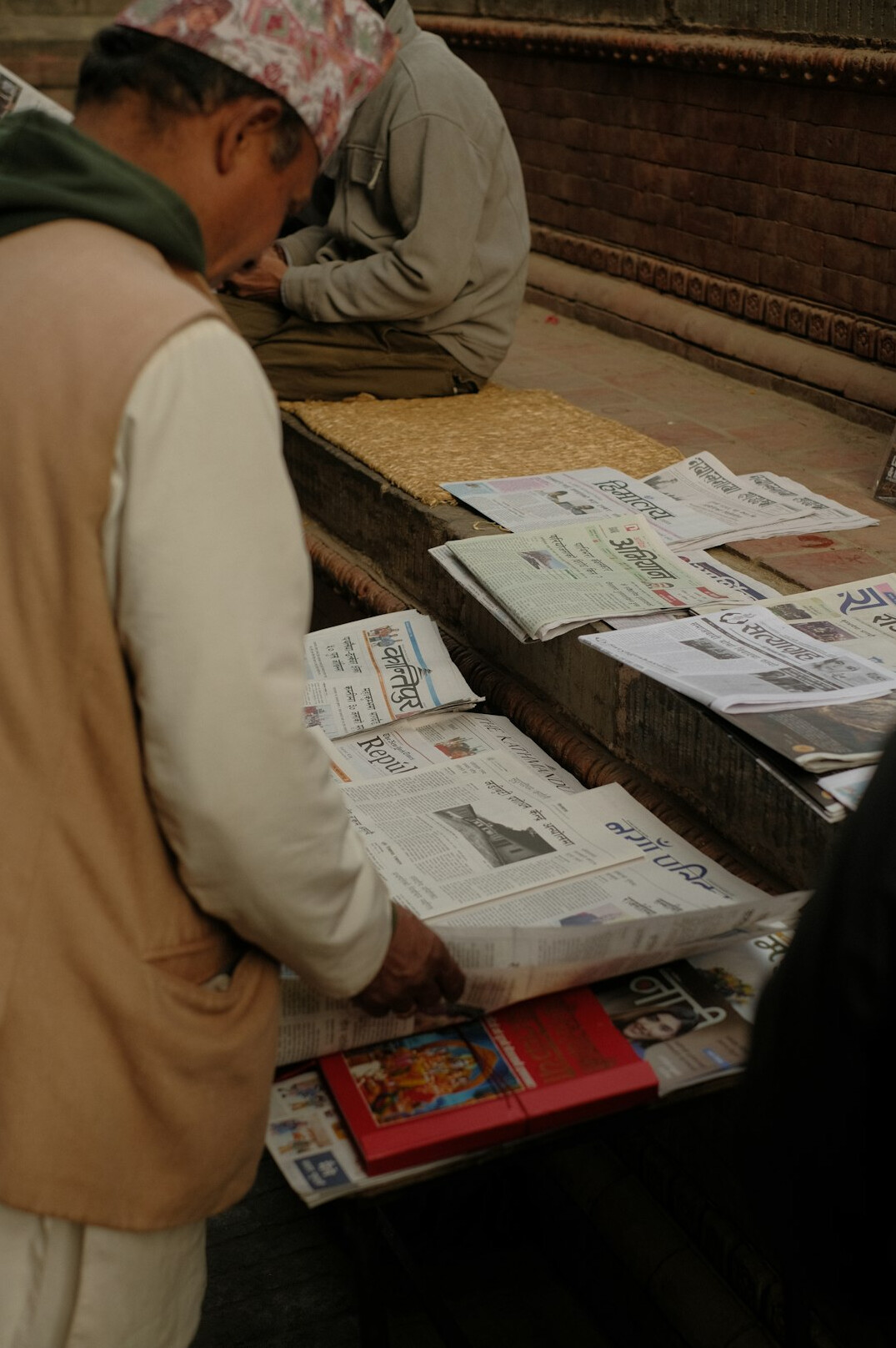 journalist investigating documents